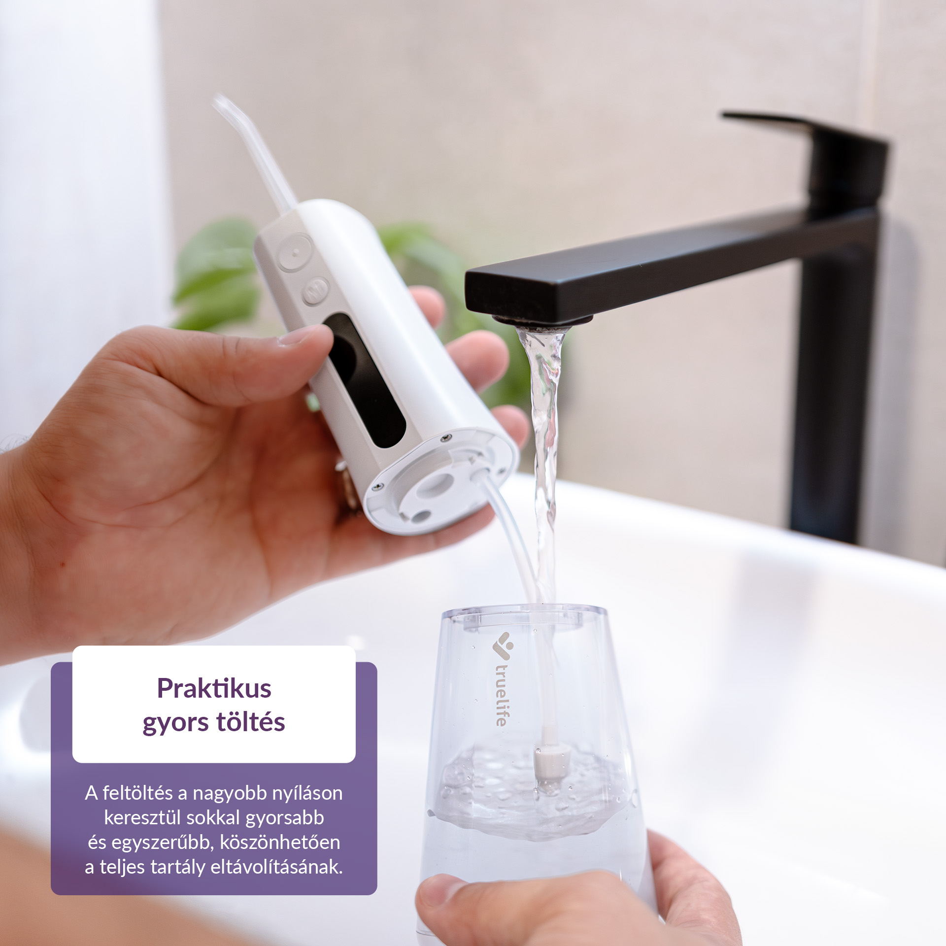 TrueLife AquaFloss Compact L100 szájzuhany Fehér