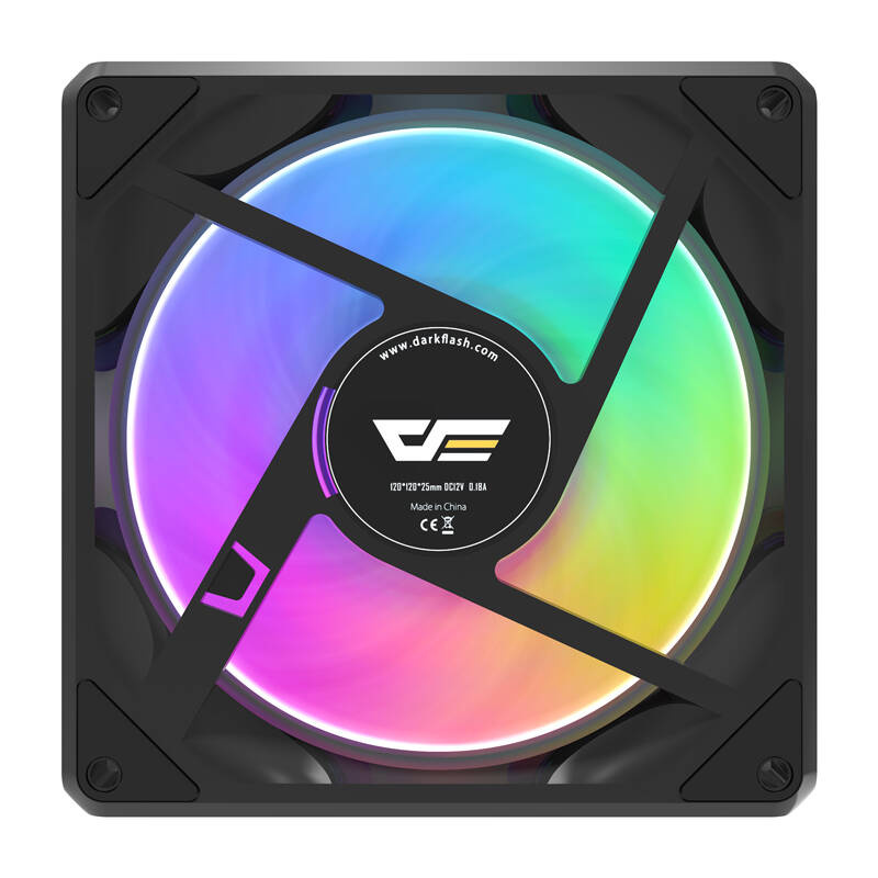 Darkflash Gauss G24 számítógépes ventilátor Fekete