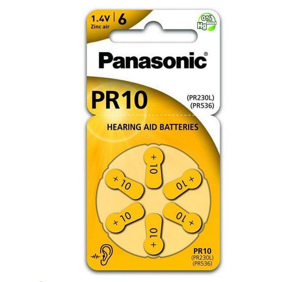 PANASONIC elem (A10, PR10L/6LB, PR230/PR536, 1.4V, cink-levegő, hallókészülékhez való) 6db / csomag (PR230-6LB) PANASONIC elem (A10, PR10L/6LB, PR230/PR536, 1.4V, cink-levegő, hallókészülékhez való) 6db / csomag (PR230-6LB)