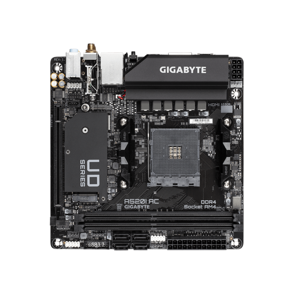 GIGABYTE AM4 A520I AC AMD A520 mini-ITX Alaplap GIGABYTE AM4 A520I AC AMD A520 mini-ITX Alaplap