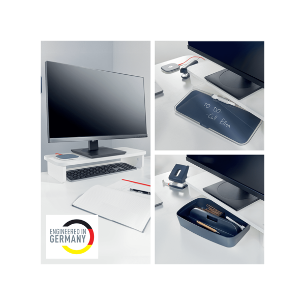 LEITZ 64340001 Ergo Monitorállvány  fehér