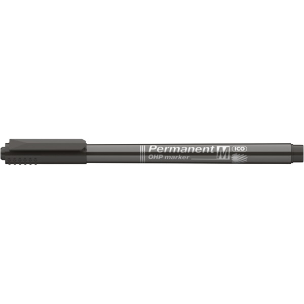 ICO OHP M 1-1,5mm fekete permanent marker