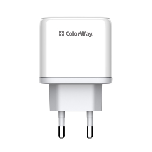 COLORWAY CW-CHS042PD-WT USB töltő adapter Power Delivery Port PPS USB (Type-C PD + USB QC3.0) (45W) Fehér 