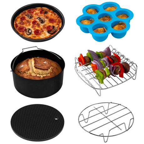 Cosori forrólevegős sütő 6 részes tartozékkészlet (C158-6AC) Cosori forrólevegős sütő 6 részes tartozékkészlet (C158-6AC)