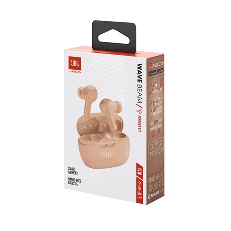 Jbl WAVE BEAM BÉZS FÜLHALLGATÓ TWS BLUETOOTH