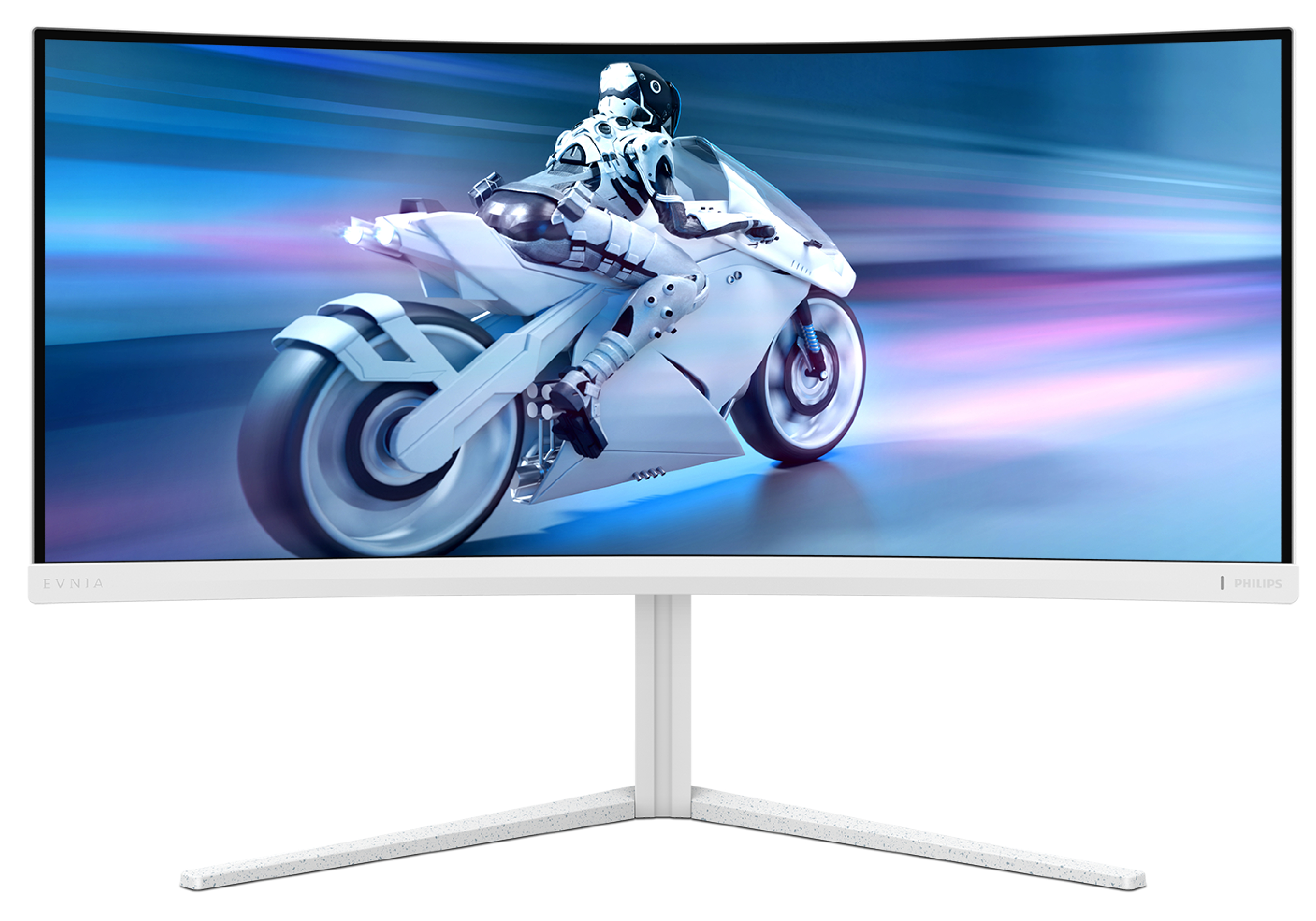 Philips 34" 34M2C5501A Monitor -  3440x1440, LED, Ívelt, UWQHD, 180Hz, 1ms,  Hangszóró, FreeSync, G-Sync, Állítható magasság, Gamer, Fehér