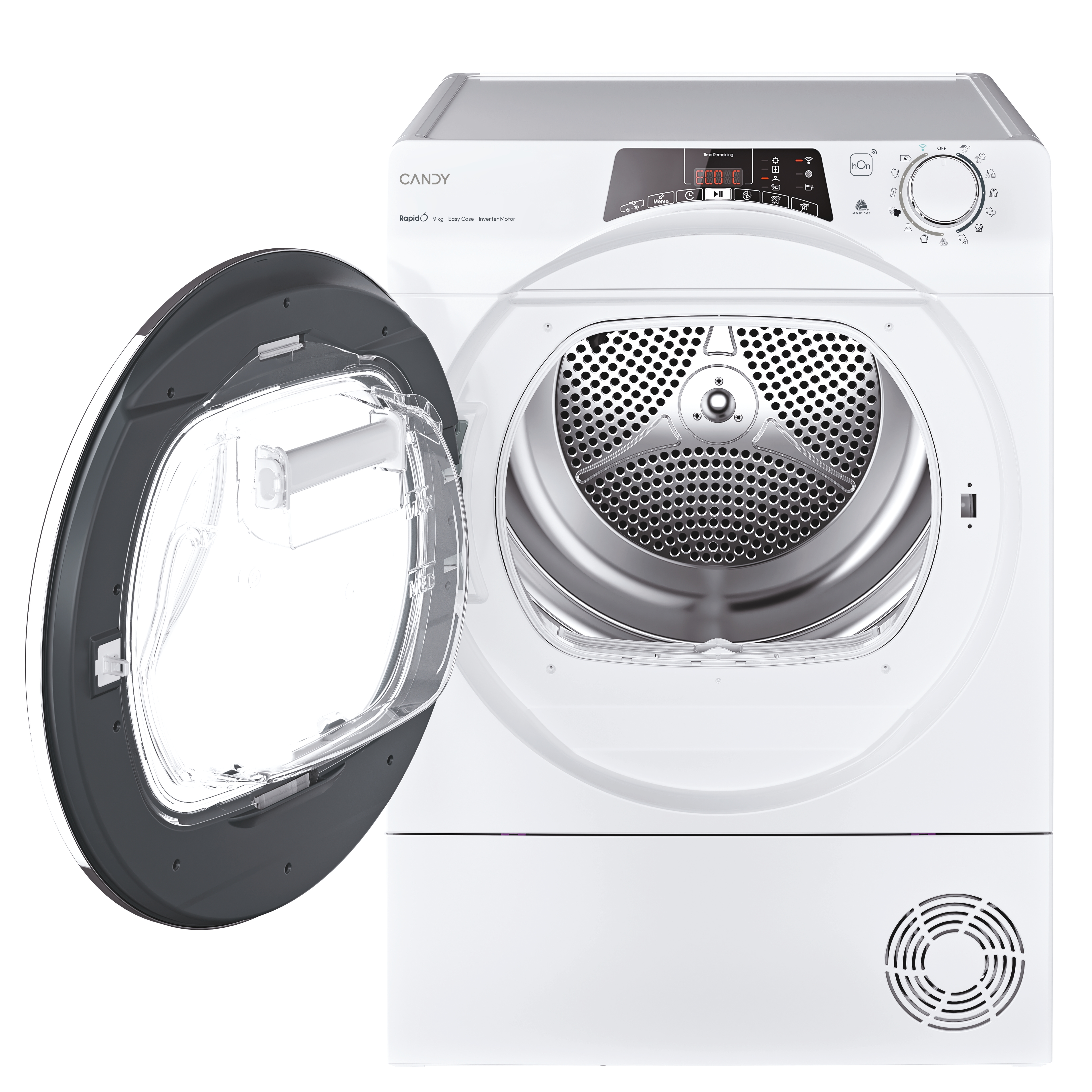 Candy ROE H9A3TCEX-S Hőszivattyús szárítógép – 9 Kg, A Energiaosztály, Wi-Fi/Bluetooth kapcsolódás, Gyűrődésgátló funkció Candy ROE H9A3TCEX-S Hőszivattyús szárítógép – 9 Kg, A Energiaosztály, Wi-Fi/Bluetooth kapcsolódás, Gyűrődésgátló funkció