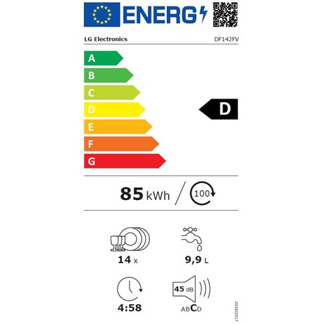 Lg DF142FV 14 terítékes  mosogatógép