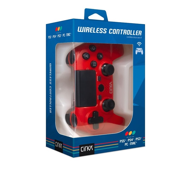 Cirka NuForce PS4/PC/Mac piros vezeték nélküli kontroller Cirka NuForce PS4/PC/Mac piros vezeték nélküli kontroller