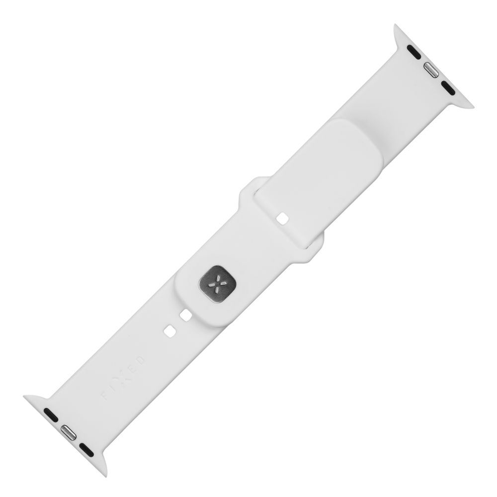 FIXED Sporty szilikon szíj az Apple Watch Ultra 49mm-es okosórákhoz Fehér