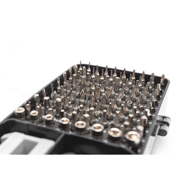 Digitus DA-70361 Precíziós mechanikus 115db-os csavarhúzó készlet Fekete