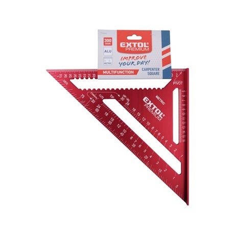 Extol Premium 8825101  300mm alu.,  0-90° ferde beosztás Asztalos derékszög