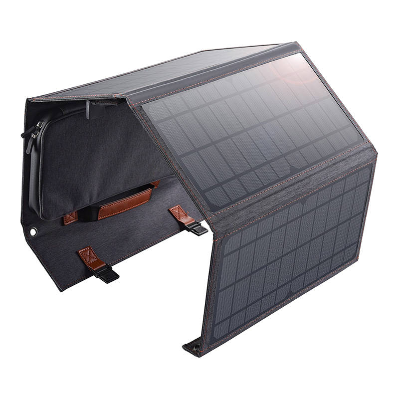 Foldable solar charger Choetech SC006 36W 1xUSB QC, 1xUSB-C PD (grey)