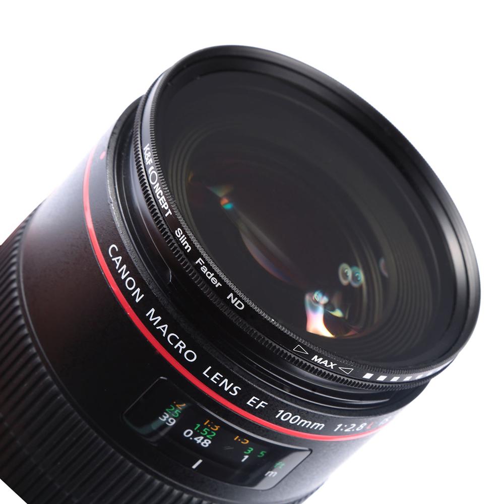 K&F Concept Slim vario ND 2-400 változtatható szürkeszűrő, 62 mm