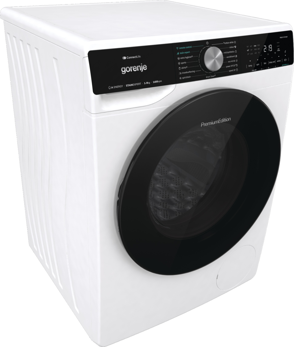 Gorenje WNS94ATWIFI  Elöltöltős mosógép - 9 kg, 1400 ford./perc, A Energiaosztály, Gőz program