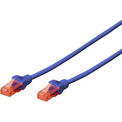 RJ45 Hálózat csatlakozókábel CAT 6 U/UTP 1x RJ45 dugó - 1x RJ45 dugó 2 m Kék UL minősített Digitus RJ45 Hálózat csatlakozókábel CAT 6 U/UTP 1x RJ45 dugó - 1x RJ45 dugó 2 m Kék UL minősített Digitus