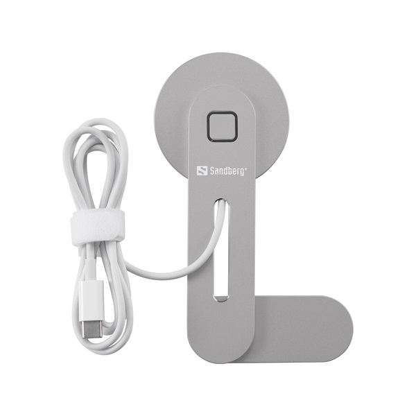 Sandberg Telefon tartó/töltő  ScreenMount Magnet Charger 15W