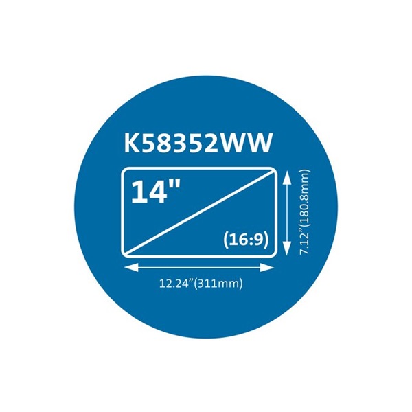 Kensington MagPro mágneses betekintésvédelmi laptopszűrő 14" (K58352WW)