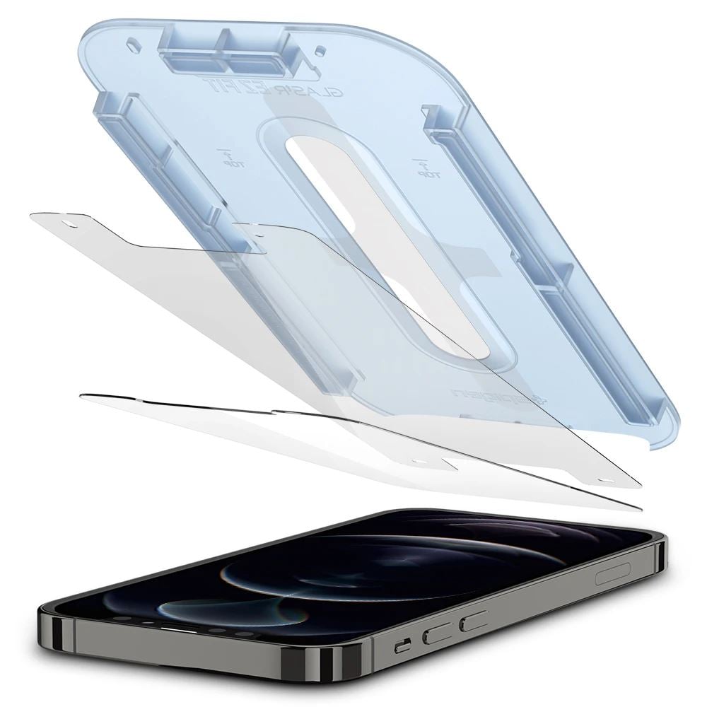 Spigen EZ FIT GLAS.tR SLIM Apple iPhone 12/iPhone 12 Pro kijelzővédő (AGL01801) Spigen EZ FIT GLAS.tR SLIM Apple iPhone 12/iPhone 12 Pro kijelzővédő (AGL01801)