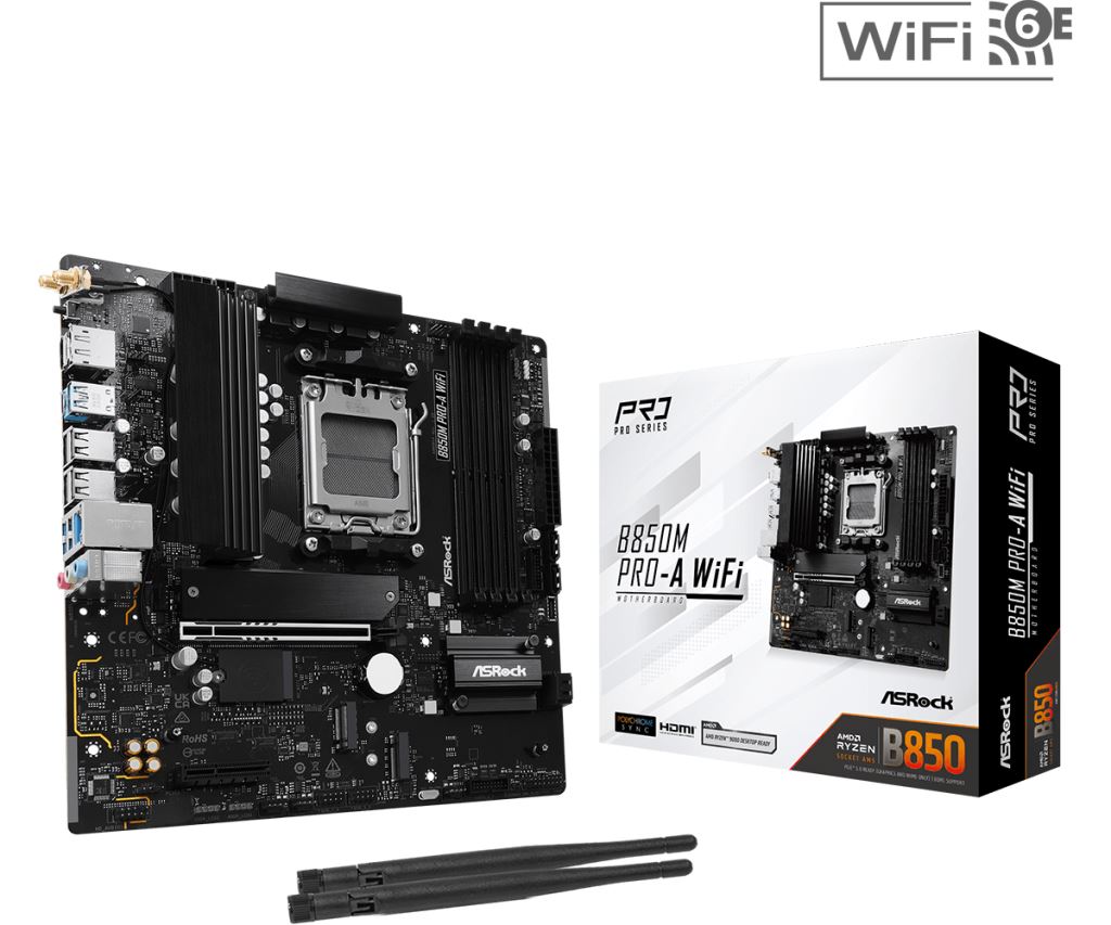 ASRock B850M PRO-A WIFI alaplap (90-MXBR90-A0UAYZ)