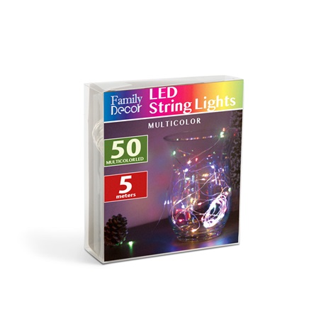 LED FÉNYFÜZÉR 5 M MULTICOLOR