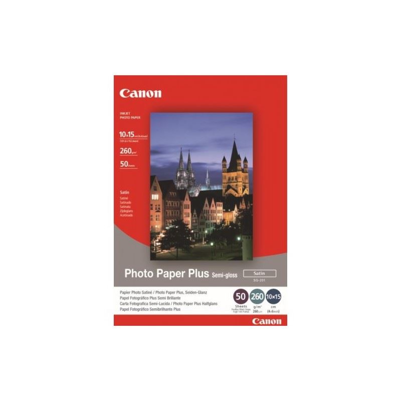 Canon SG201S félfényes 10x15 50db/csomag 260g fotópapír (1686B015AA) Canon SG201S félfényes 10x15 50db/csomag 260g fotópapír (1686B015AA)