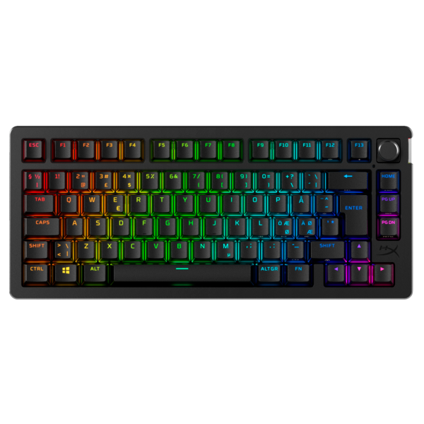 HP HYPERX vezeték nélküli mechanikus gaming billentyűzet Alloy Rise 75 piros switch Amerikai lokalizáció