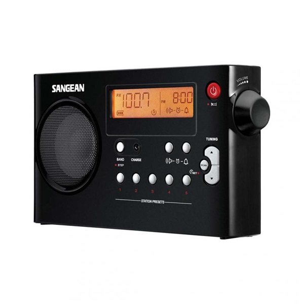 Sangean PR-D7PACKAGE B hordozható szintézeres AM/FM fekete táskarádió Sangean PR-D7PACKAGE B hordozható szintézeres AM/FM fekete táskarádió