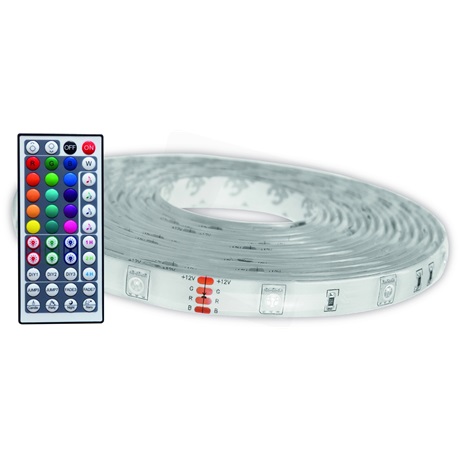 Avide ALSB5050RGBTUYA44-5M LED SZALAG BLISZTER 12V 16W RGB 5m TUYA - Zene vez. + IR távirányító