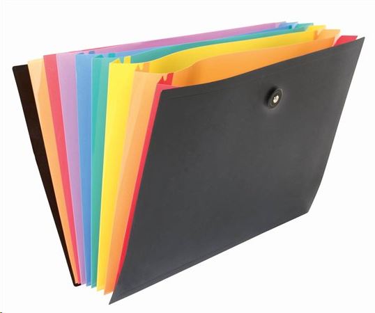 Viquel harmonikamappa, PP, 8 rekeszes, "Rainbow Class", fekete (IV110087) Viquel harmonikamappa, PP, 8 rekeszes, "Rainbow Class", fekete (IV110087)