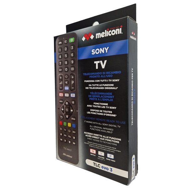 Meliconi TLC Evo 3 SONY TV távirányító Meliconi TLC Evo 3 SONY TV távirányító