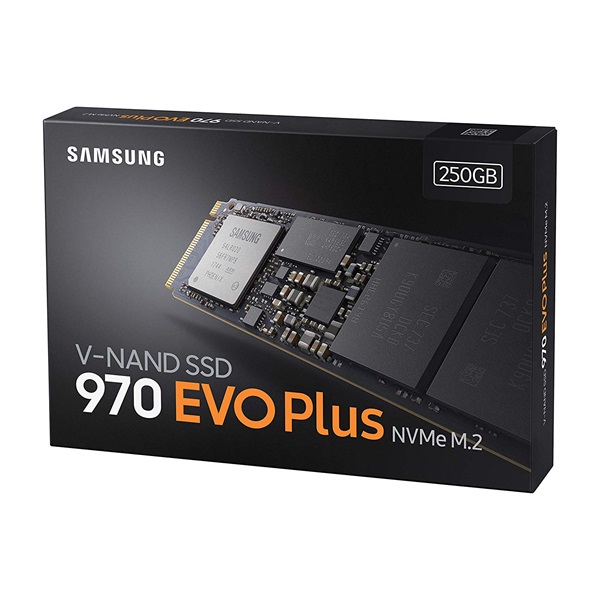 250GB Samsung 970 EVO Plus M.2 SSD meghajtó (MZ-V7S250BW)