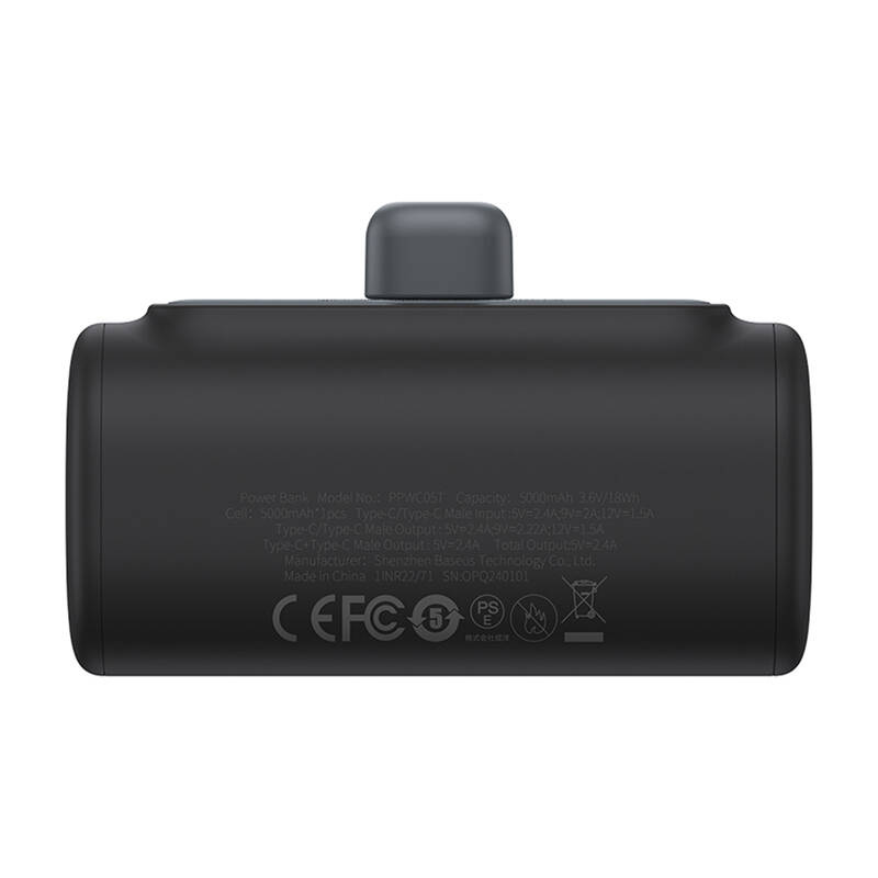 Baseus Compact 5000mAh 20W powerbank Fekete 