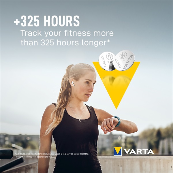 Varta gombelem CR 2016 3V (2db/csomag)  (6016101402)