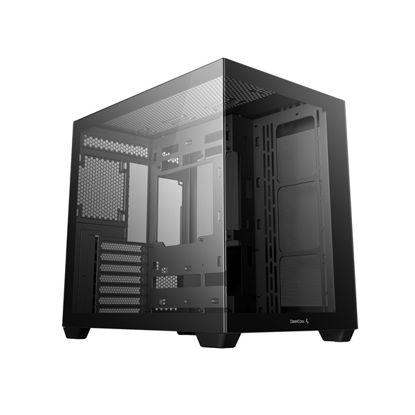 DeepCool CG530  Fekete  ablakos  venti nélkül  BTF ATX   Számítógépház   