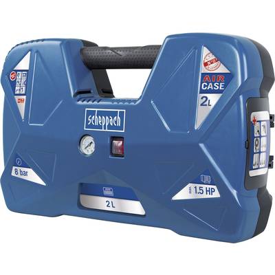 Scheppach Sűrített levegős kompresszor Aircase 2 l 8 bar Scheppach Sűrített levegős kompresszor Aircase 2 l 8 bar
