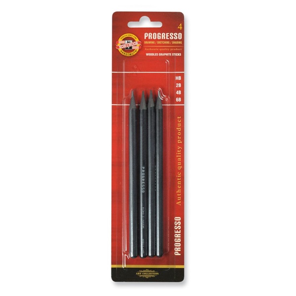 Koh-I-Noor Progresso 6B,4B,2B,HB, 4db-os grafitceruza Koh-I-Noor Progresso 6B,4B,2B,HB, 4db-os grafitceruza