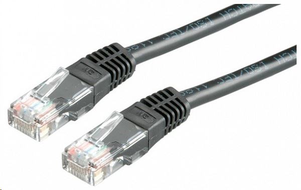Roline UTP CAT6 patch kábel 0.5m fekete (21.15.1525-100)