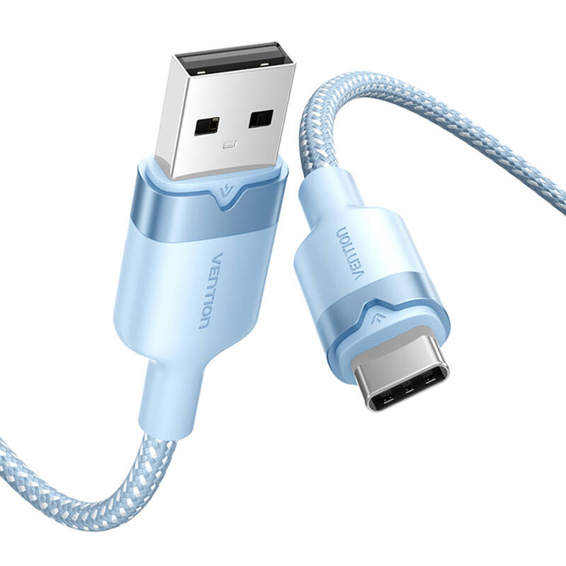 USB 2.0 A - USB-C 3A kábel Vention CTNLF 1M (kék)