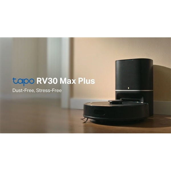 TP-LINK TAPO RV30 MAX Robot Porszívó és Felmosó + Okos Automata Űrítős Dokkoló LiDAR Navigációval 5300Pa Hyper Suction TP-LINK TAPO RV30 MAX Robot Porszívó és Felmosó + Okos Automata Űrítős Dokkoló LiDAR Navigációval 5300Pa Hyper Suction