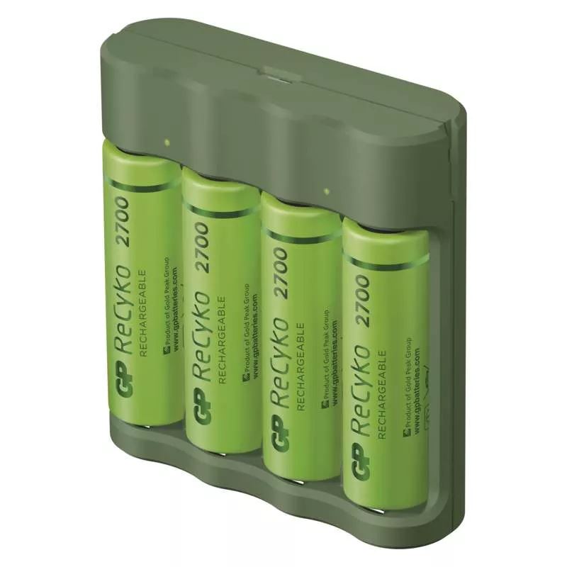 GP Everyday B421 akkutöltő + 4xAA ReCyko 2700 (B52427U)