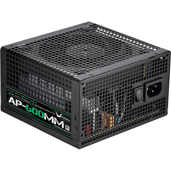 Formula Tápegység 600W -  (80 Plus, Aktív PFC, 12cm) (AP-600MM)