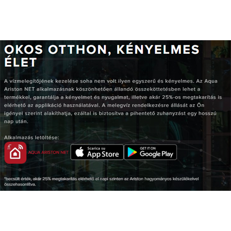 Ariston VELIS WIFI 80 FORRÓVÍZTÁROLÓ WIFI-VEL