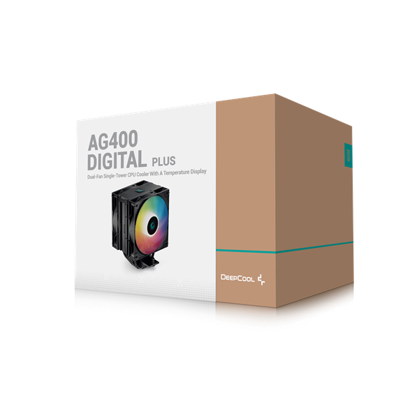 DeepCool AG400 DIGITAL PLUS 31,6 dB   4pin csatlakozó CPU Cooler  