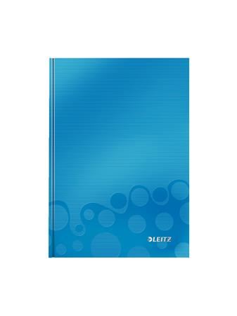 Leitz "Wow" beírókönyv A5, kockás lakkfényű kék (E46281036) Leitz "Wow" beírókönyv A5, kockás lakkfényű kék (E46281036)
