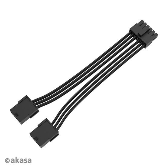 Akasa 12-Pin --> Dual 8-pin adapterkábel 30 cm (AK-CBPW27-30BK)