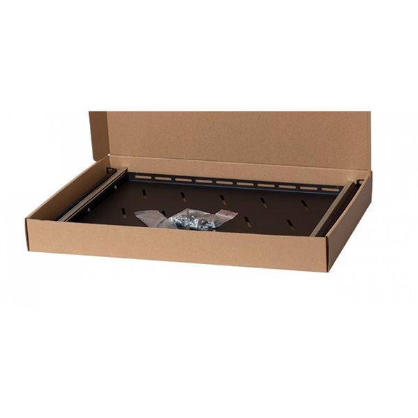 Stalflex rack szekrény polc 1U 19" 350mm fekete (RSR19-1U-350B)