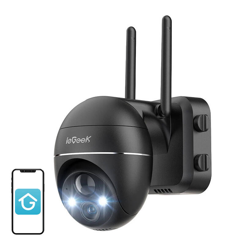 IeGeek ZS-GX1S 3MP WiFi kültéri kamera fekete