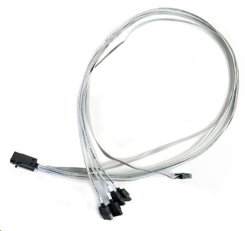 Adaptec Mini SAS HD -> 4x SAS + SFF-8448 kábel szürke (2279800-R)