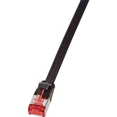 RJ45 Hálózat Csatlakozókábel CAT 6 U/FTP 25.00 cm Fekete Aranyozatt érintkező LogiLink RJ45 Hálózat Csatlakozókábel CAT 6 U/FTP 25.00 cm Fekete Aranyozatt érintkező LogiLink
